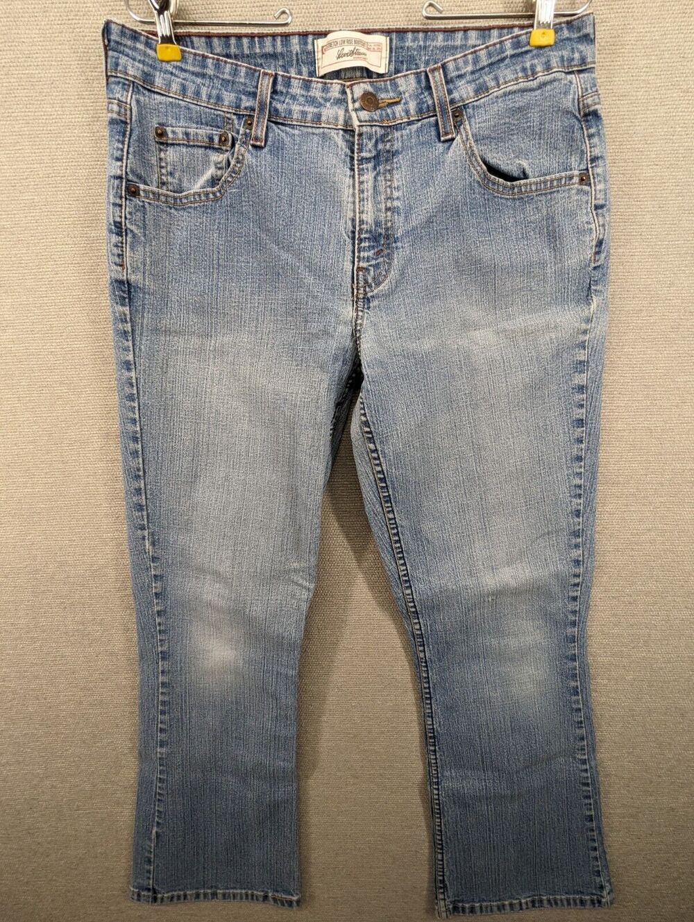 Levi's Blue Jeans Size 12 Short Misses Low Rise Bootcut Stretch -0424B164